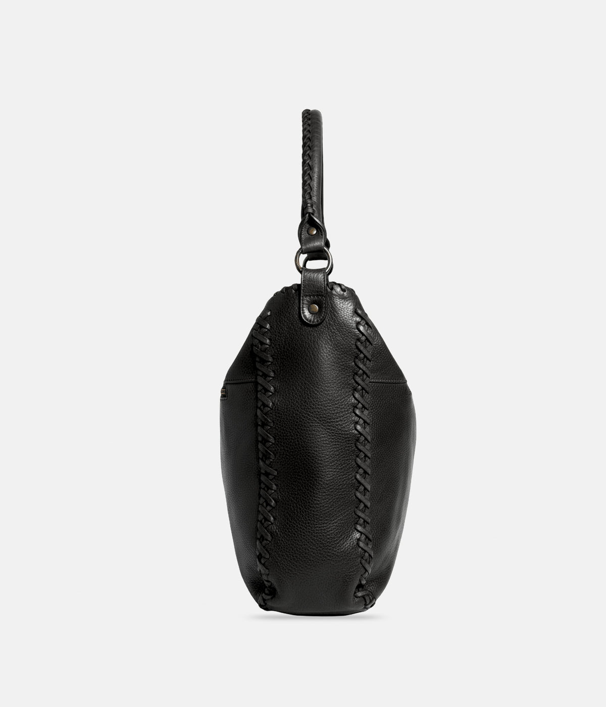 Sac Liv noir AUNE — vue de côté — AUNE