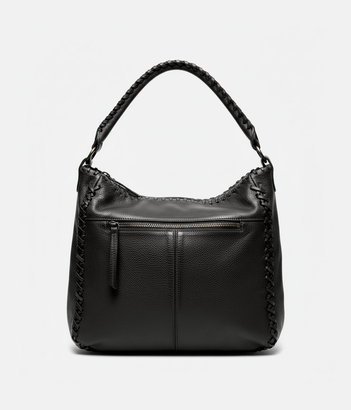 Sac Liv noir AUNE — vue de dos, poche zippée — AUNE