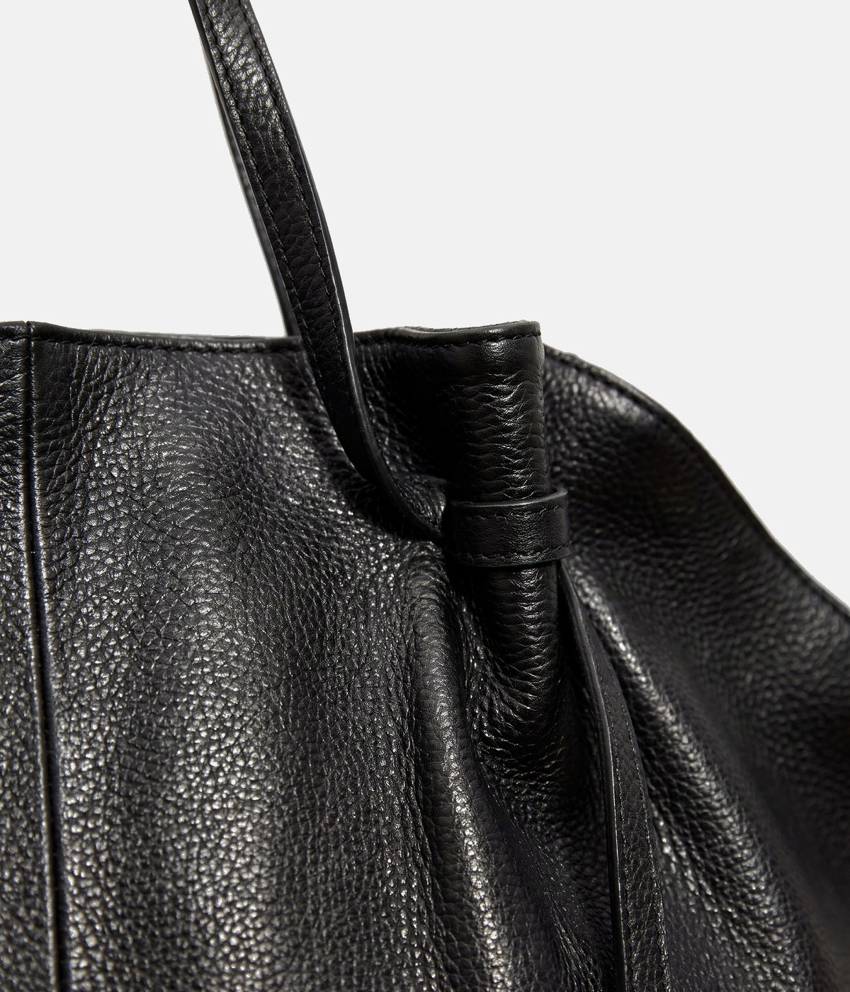 Sac Solveig noir — détail — AUNE